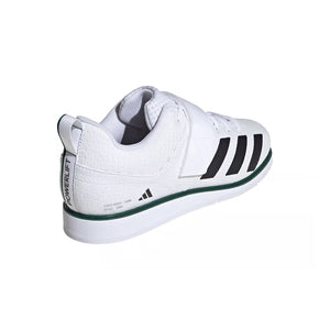 Adidas Powerlift 5 Unisex Weightlifting Shoes - Cloud White/Core Black/Collegiate Green