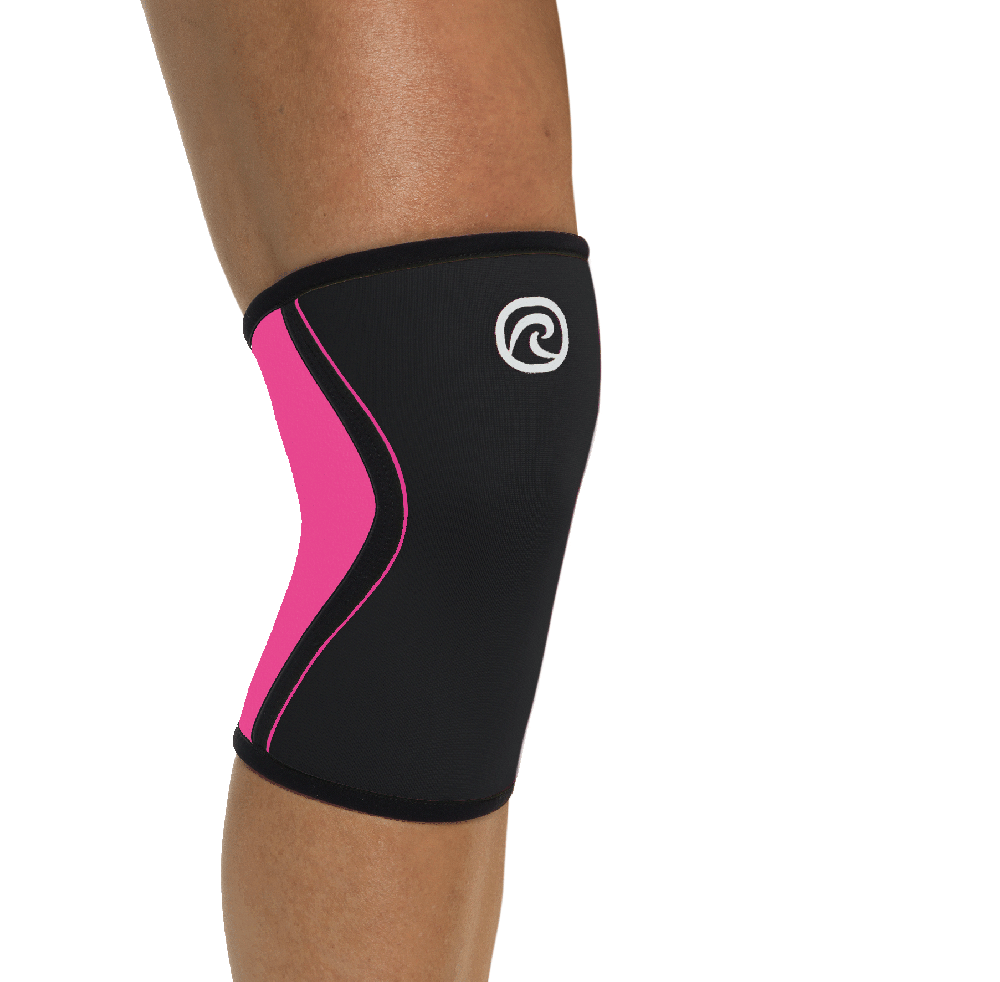 Rehband Womens RX Knee Sleeves Black/Pink 5mm (Pair) – Wod Gear Australia