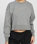 Nike Womens Dri-FIT Get Fit Training Sweatshirt - Grey